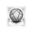 New York big apple with elements of basketball and playing cards tattoo design idea