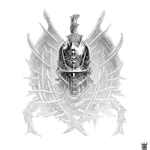 dark souls 3 boss epic battle tattoo design idea