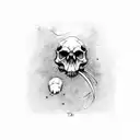 T. rex skull  tattoo design idea