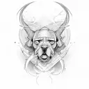 determined, loyal, reliable tattoo design idea