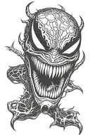 marvel's venom tattoo design idea