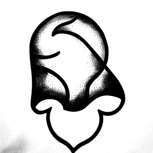 phoenix with a skull tattoo design idea