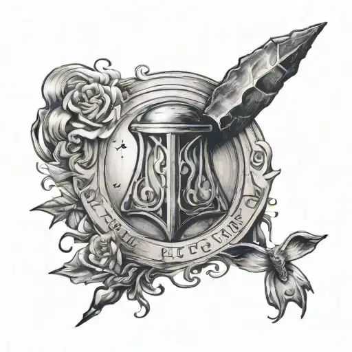 lumos wand Harry Potter  tattoo design idea