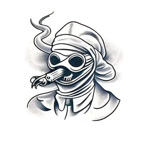 operator plague doctor  tattoo design idea