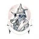 operator plague doctor  tattoo design idea