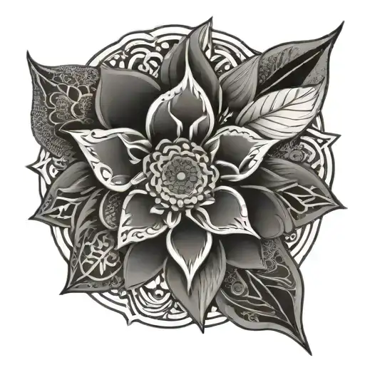 chance mandala design incorporating tattoo design idea