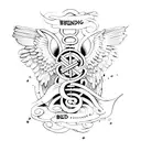blind faith script tattoo in script tattoo design idea