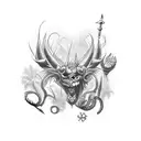 Spain deck simbols tattoo design idea