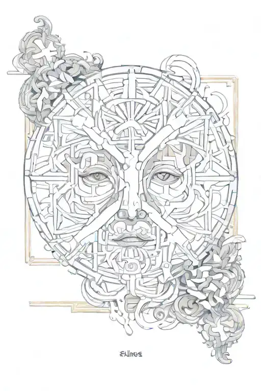 silence tattoo design idea