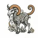 Aries goat 16 2003 drake tattoo design idea