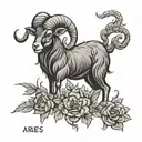 Aries goat 16 2003 drake tattoo design idea