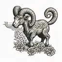 Aries goat 16 2003 drake tattoo design idea