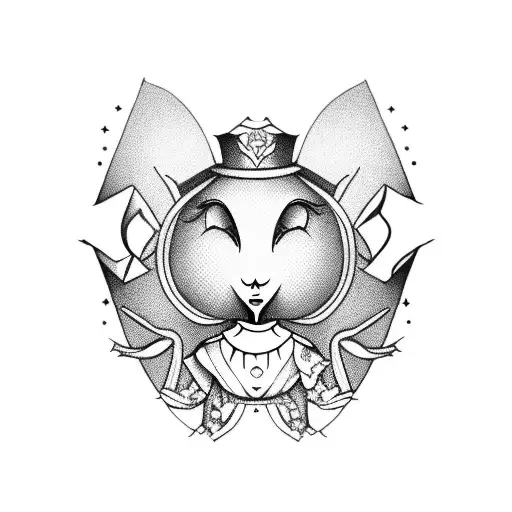  alice in wonderland  tattoo design idea