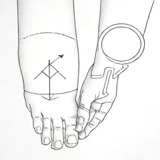 long distance relationship small symbolic tattoo simple  tattoo design idea