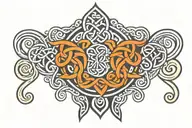 celtic knot tribal design tattoo design idea