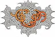 celtic knot tribal design tattoo design idea