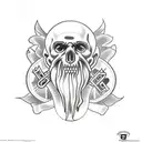 St Christopher  tattoo design idea