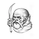 st christopher  tattoo design idea