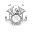 st christopher  tattoo design idea