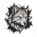 Witcher wolf medallion tattoo design idea