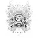 coffee tools skills art aroma  tattoo design idea