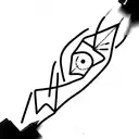 three lines tattoo design idea