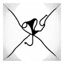 three lines tattoo design idea
