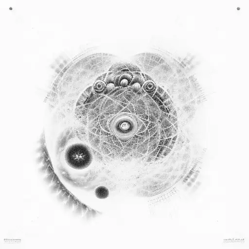 Something from Quantumphysiks with particles and waves also some mathematical equations  tattoo design idea