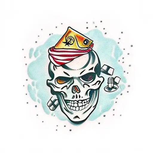 Eps Format, smoke Skull, skull Tattoo, sugar Skull, graduation Cap, skulls,  Terror, Calavera, human Skeleton, cowboy Hat | Anyrgb