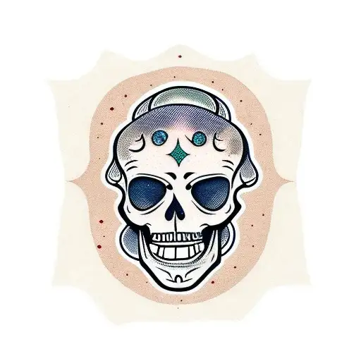 Head of Skeleton with Tentacles Tattoo T Graphic by pch.vector · Creative  Fabrica