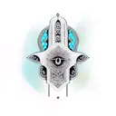 Hamsa Symbol tattoo design idea