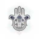 Hamsa Symbol tattoo design idea