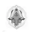 Hamsa Symbol tattoo design idea