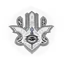 Hamsa Symbol tattoo design idea