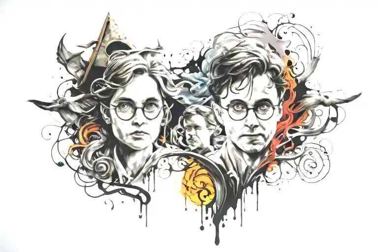 Always tattoo harry Potter  tattoo design idea