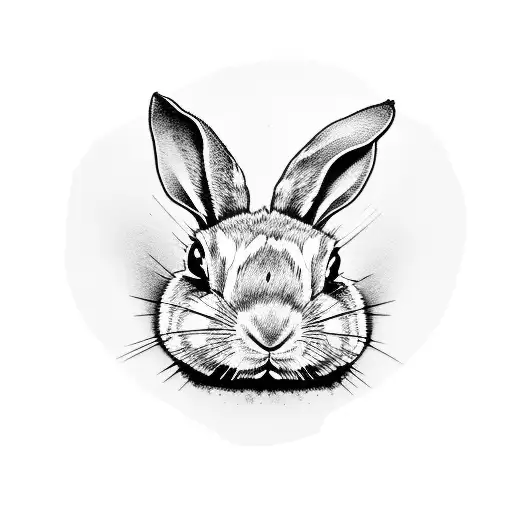 Magic hat where one hand pull out rabbit and another hand try to hold the rabbit in the hat  tattoo design idea