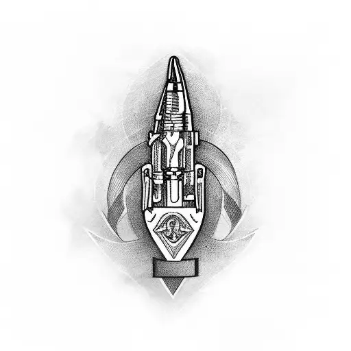 ak-47 tattoo design idea