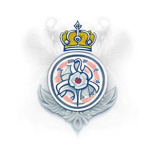 Royal signals logo with Bolton wanders FC Logo with poppies tattoo design idea