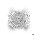 linga with aum tattoo design idea