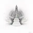 linga with aum tattoo design idea