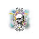 memento mori  tattoo design idea