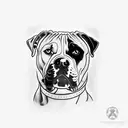 Dog American Bulldog tattoo design idea