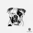 American Bulldog tattoo design idea