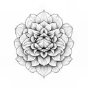 dahlia tattoo design idea