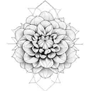 dahlia tattoo design idea