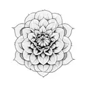 dahlia tattoo design idea