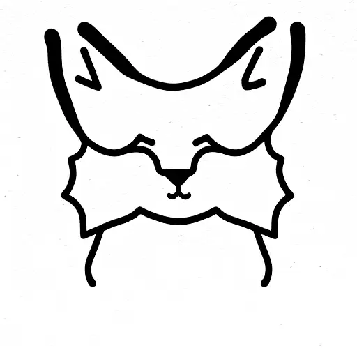 ghost cat tattoo design idea