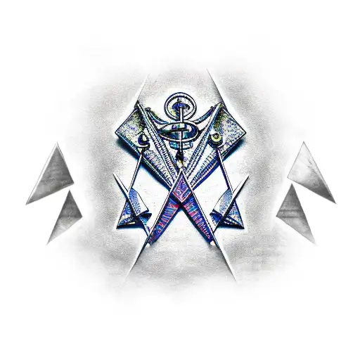 masonic symbolism  tattoo design idea