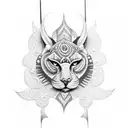 tribal style tattoo that reflects the majestic tattoo design idea