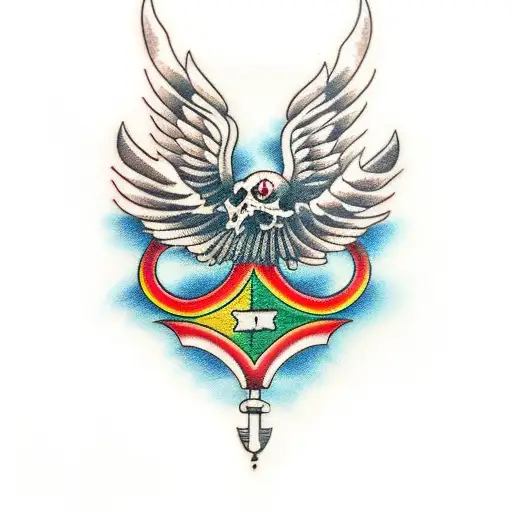 italian switchblade  tattoo design idea